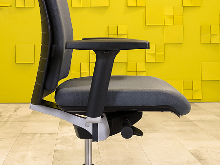 Офисное кресло для персонала на колесах Steelcase Ткань Серый Франция_КПТС-201123