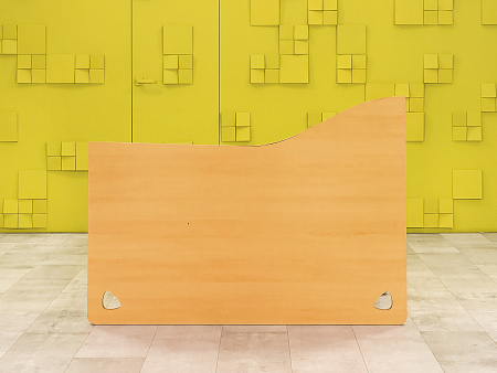 Офисный стол эргономичный Steelcase 1400x900 ЛДСП Бук Германия_СПЭВ2-260923