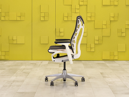 Офисное кресло руководителя на колесах Embody Herman Miller Ткань Серый США_КРТС-15032