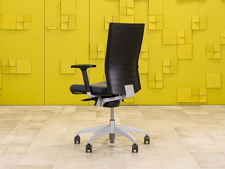 Офисное кресло для персонала на колесах Steelcase Ткань Серый Франция_КПТС-201123