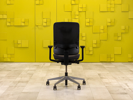Офисное кресло для персонала на колесах Steelcase Ткань Серый Франция_КПТС-190824