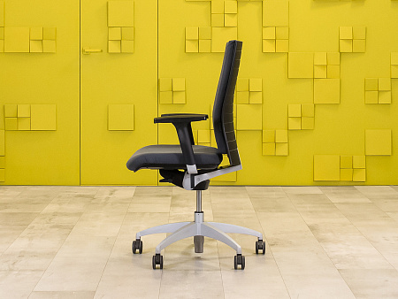 Офисное кресло для персонала на колесах Steelcase Ткань Серый Франция_КПТС-201123