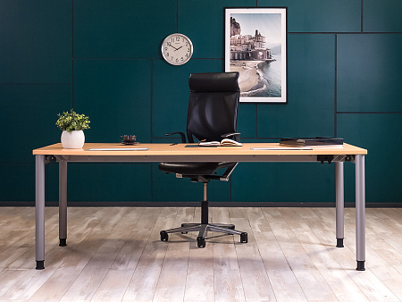 Стол для руководителя  Steelcase ЛДСП Бук Германия  СРПВ2-071223