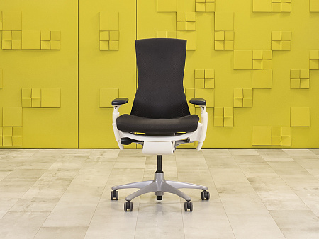 Офисное кресло руководителя на колесах Embody Herman Miller Ткань Серый США_КРТС-15032