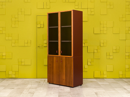 Шкаф в кабинет руководителя для документов GOODFURNITURE CANNES 900x455x2010 Комбинированный МДФ Оре