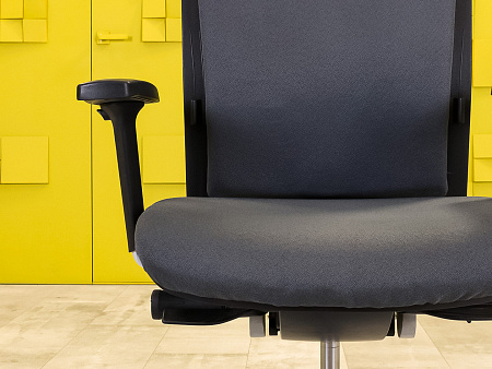 Офисное кресло для персонала на колесах Steelcase Ткань Серый Франция_КПТС-201123