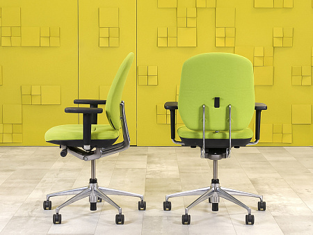 Офисное кресло для персонала на колесах Vitra Ткань Зелёный Швейцария_КПТЗ-301023