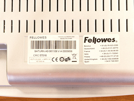 Ламинатор Fellowes Пластик Серый _ЛС-080623