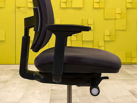 Офисное кресло для персонала на колесах Steelcase Ткань Серый Франция_КПТС-190824